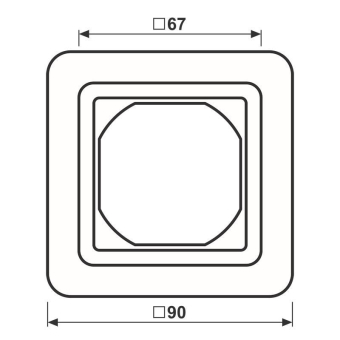 JG Rahmen 1fach                 CD681WUW 
