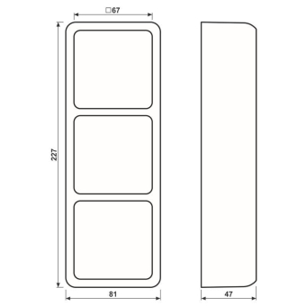 JG AP 600 AP-Kappe mit Rahmen   CD583AWW 