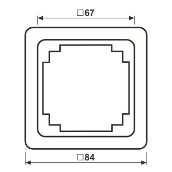 JG Rahmen 1fach                 CDP581LG 