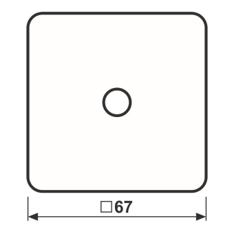 JG Abd. f. Lautstärkeregler  CD 594-8 WW 