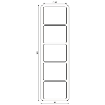 JG 5fach Rahmen                 CD585WUW 