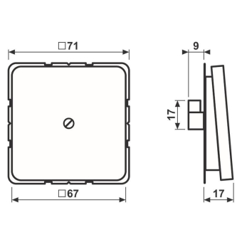 JG CD 500 Leitungsauslass       CD590AGB 