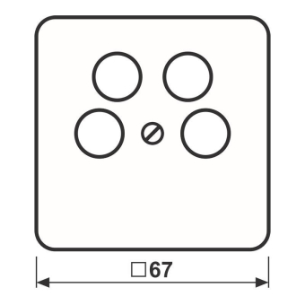 JG AS 500 Koax-Abdeckung       561-4SAT2 