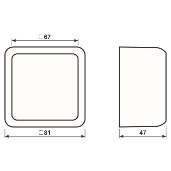 JG CD 500 AP-Kappe mit Rahmen   CD581AWW 