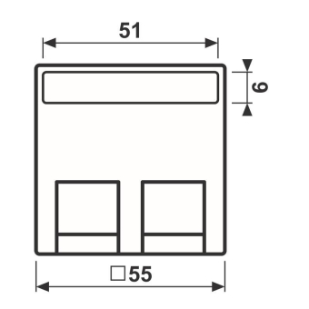 Jung Abdeckung Schriftf.  A569-30BFPLANM 