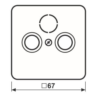 JG CD 500 Koax-Abdeckung      CD561SATGB 