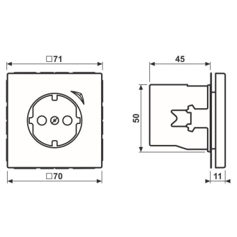 Jung JUNG HOME SCHUKO       BTLS1521SSWM 