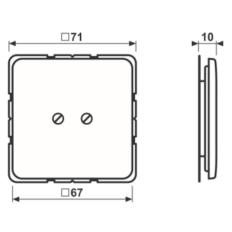 JG CD 500 Blind-Abdeckung       CD561BWW 