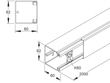 HKL Kanal 60x62               HKL 6060.3 