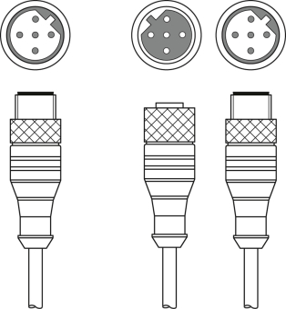 Leuze K-YPB M12A-  K-YPB M12A-M12A-S-PUR 