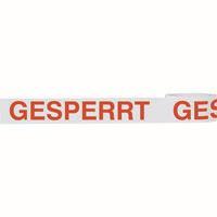 HEIN 186004 Klebeband GESPERRT weiß/rot 