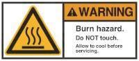 HEIN 189133 ANSI-Aufkleber WARNING Burn 