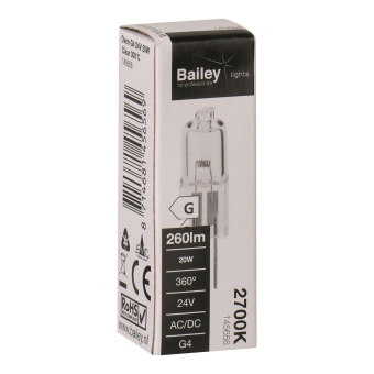 BAIL Oven G4 24V 20W Clear 300C   145656 