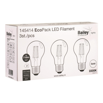 BAIL EcoPack 3pcs LED FIL A60 E27 145414 