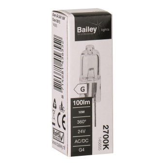BAIL Oven G4 24V 10W Clear 300C   145655 