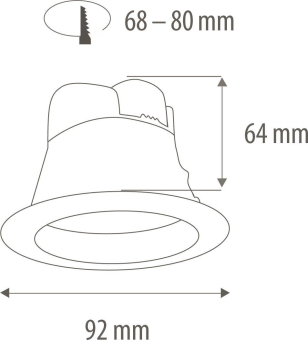 mlight LED-Downlight IP44 25W    81-3154 