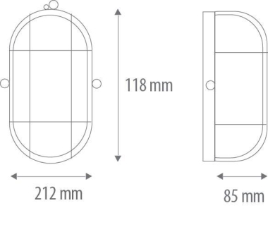 mlight LED-Ovalleuchte IP44 7W   81-3200 