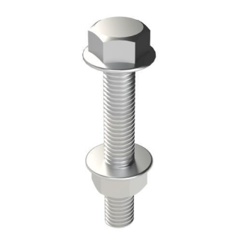 Unex Schraube DIN 6921 mit Muttern M8x50 