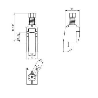 Unex Kabelschelle achatgrau     67701-48 