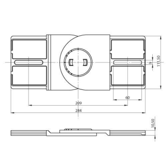 Unex Vertikales Gelenkstück     67833-04 