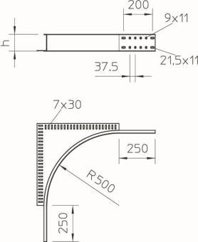 OBO WEAS 110 FS Eckanbaustück 110 St FS 