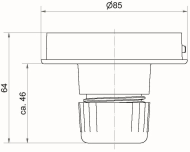 Werma Midi Rohradapter RM grau  26170005 