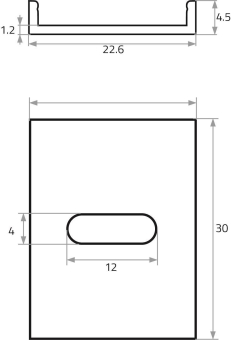 RUTEC Montageklammer Aluprofil     68490 