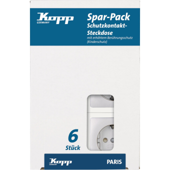 KOPP 6 Steckdose PAR silb      920720013 