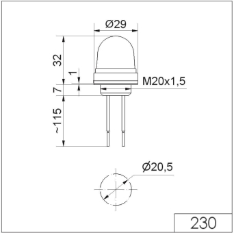 Werma LED-Dauerleuchte EM       23030055 