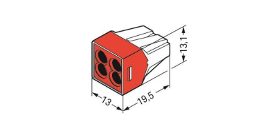 WAGO 773-604 Verbindungsdosenklemme,für 