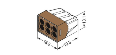 WAGO 773-606 Verbindungsdosenklemme,für 