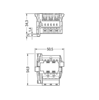 WAGO 770-6229 Linect -T-Steckverbinder, 