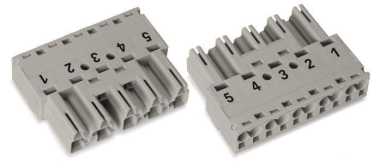 WAGO 770-255 Stecker,5-polig,grau 