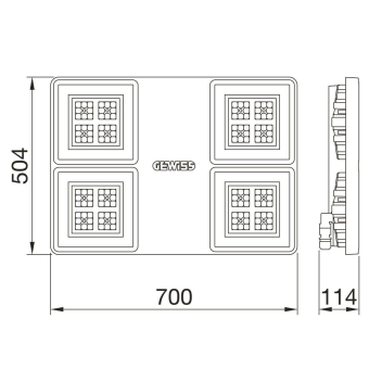 GEWISS SMART 4 HB 4M ST.AL. GWS4421AP840 