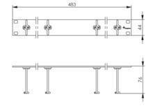 TEGA 19" Rangierpanel 1HE    H02025A0258 