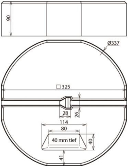 DEHN Betonsockel B55  BES 17KG KT16 D337 