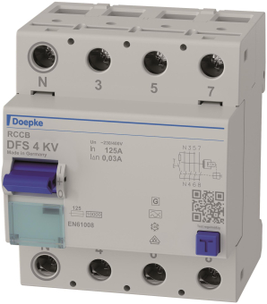 DOEP Fi-Schutzschalter DFS4KV125-4/0,03A 