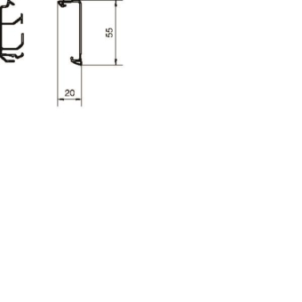 Hager Sockelleistenkanal-       SL200551 