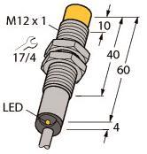 Turck Induktiver Sensor   NI4-M12-RDZ31X 