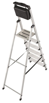 KRAU SECURY Alu-Leiter 6 Stufen   126542 