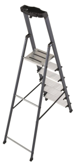 KRAU SECURO-Alu-Leiter 6 Stufen   126443 