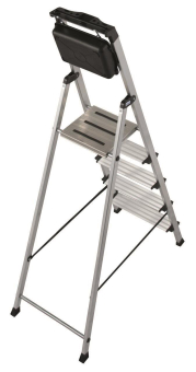 KRAU SECURY Alu-Leiter 5 Stufen   126535 