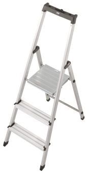 KRAU SOLIDY Alu-Leiter 3 Stufen   126214 