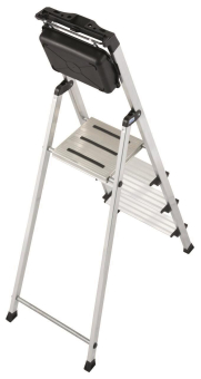 KRAU SECURY Alu-Leiter 4 Stufen   126528 