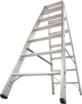 Krause Stufen-Doppelleiter Alu 2x7 