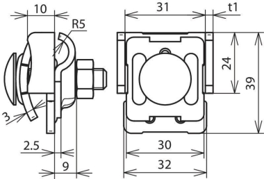 DEHN Falzklemme CU 0,7-8mm        365037 