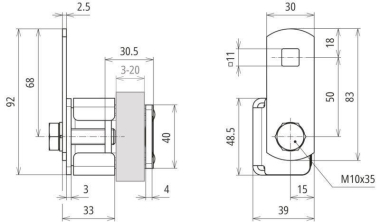 Dehn 372339   AKK AL B11.11 KBF 3 20 V2A 