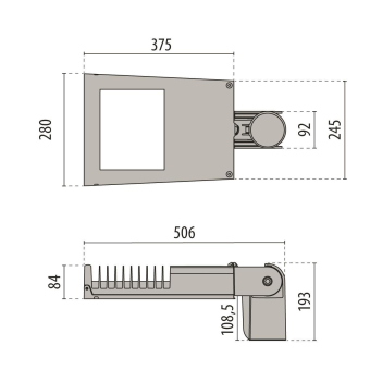 PIL LED-Strassenleuchte 4000K 35W 306479 