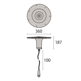 PII SPILLO MINI 9L 1-10V 16W      303497 
