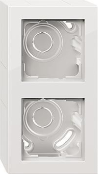 GIRA 106229 AP-Gehäuse 2fach+Rahmen E2 